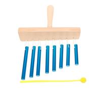 SUPVOX Instrumento de Percusión con Mazo de 8 Escalas Carillón de Viento Resistente al Óxido, Hecho de Acero Inoxidable y Madera para Acompañamiento de Banda y Uso en Casa