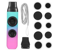 SUPVOX Instrumento Kazoo Portátil Doble Agujero y Tono Ajustable, Hecho de Plástico, Adecuado Iniciación Musical de Niños, Incluye Accesorios para Guitarra