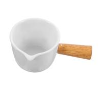 SUPVOX Jarra de Cerámica para Café Espresso 90 Ml con Asa, Mini Taza Medidora Multifuncional para Leche y Crema, Adecuado para Cocina y Servir Salsas