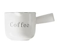 SUPVOX Jarra de Cerámica para Servir Crema y Salsa con Asa Ergonómica, Capacidad 90ml, Fácil de Limpiar, Adecuado para Latte y Barra de Café