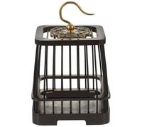 SUPVOX Jaula Pequeña Portátil de Madera Ébano para Grillos, Mini Jaula Liviana Superficie Lisa, Adecuado Exploración al Aire Libre, Caja de Cricket para Uso Educativo y Natural