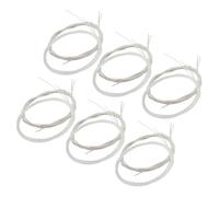 SUPVOX Juego De 2 Bridas Plateadas De Nailon Para Cuerdas De Guitarra Calibre Ligero Transparentes Para Cuerdas De Guitarra Clásica Y Calibre Ligero