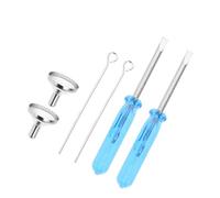 SUPVOX Juego de 2 Mini Embudos de Acero Inoxidable para Llenar Urnas Pequeñas, Kit de Llenado Destornillador Azul para Collares y Joyas de Cremación, Accesorios Compactos para Mascotas