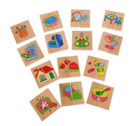 SUPVOX Juego De 28 Piezas De Dominó Juguetes para Pequeños Juguetes para Bebés Juguetes Montessori Dominó Juguetes De Aprendizaje para Pequeños Actividades De Aprendizaje