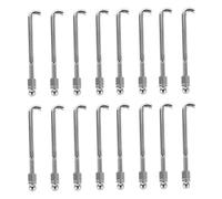 SUPVOX Juego de 48 Ganchos de Tensión para Banjo, Accesorios de Banjo Ganchos Planos, Redondos Soporte, Piezas Duraderas para Reparación de Instrumentos Musicales Folclóricos