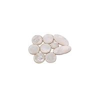 SUPVOX Juego De 9 Piezas Botones De Tecla Para Saxofón Alto, Tenor y Soprano, Incrustaciones De Concha Blanca, Accesorios Ligeros y Resistentes Para Reparación y Mantenimiento