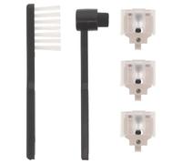 SUPVOX Juego de Agujas de Repuesto para Tocadiscos T-lp60 con 3 Agujas Elípticas Cepiilos de Limpieza y Vinilos en Blanco y Negro Accesorios para Mantenimiento y Limpieza Profesional