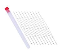 SUPVOX Juego de Agujas para Abalorios de 12,6 Cm, 10 Piezas para Costura y Manualidades Diy, Aguja de Cuentas Práctica Ranura para Enhebrar y Tejer Pulseras, Accesorios de Costura