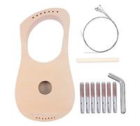 SUPVOX Juego De Arpa De Lira De Madera Diy Para Niños, Kit De Instrumento Artesanal Pintado a Mano, Material Creativo Para Manualidades Musicales Infantiles