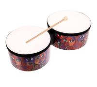 SUPVOX Juego De Bongós Para Niños Con Tambores De Percusión De 7 y 8 Pulgadas, Batería Infantil De Pu Para Educación Musical y Desarrollo De Habilidades Motoras