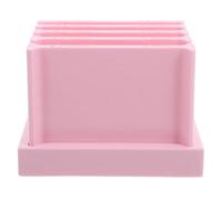 SUPVOX Juego de Herramientas para Manualidades Arcilla Polimérica, Rodillos de Cerámica Guía de Grosor, Molde para Tiras de Arcilla, Set Rosa Base para Proyectos Creativos