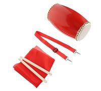 SUPVOX Juego de Percusión de Cintura Tradicional de Piel de Vaca Resistente al Desgaste Impacto Accesorios para Celebraciones y Presentaciones