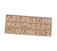 SUPVOX Juego de Símbolos de Madera Mini Beige con Bandeja para Almacenamiento, Herramienta de Educación Infantil y Adorno para Fiestas y Manualidades Montessori