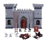 SUPVOX Juego de Soldados de Castillo para Armar Uno Mismo, Modelo Ensamblado de Plástico Ecológico, Juguete Educativo Infantil, Set de Figuras Medievales para Desarrollo Intelectual