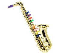 SUPVOX Juguete de Sax Juguetes Educativos para Niños Juguete Del Cerebro Juguetes Educativos para Niños Juguete De Saxofón Oro Juguete De Saxo Para Niños Trompeta Fabricante De Ruido