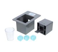 SUPVOX Juguete de Simulación de Máquina de Hielo para Cubos de Hielo y Vaso Transparente Electrodoméstico de Cocina para Imaginación para Actividades Desarrollo de
