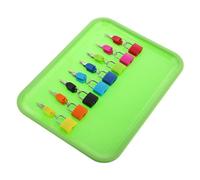 SUPVOX Juguete Educativo de Cerradura y Llave Montessori para Niños Pequeños, 8 Colores, Material Plástico, Desarrollo de Habilidades Básicas, Juego de Aprendizaje Preescolar Bandeja