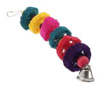 SUPVOX Juguete Masticable Colgante para Loros Juguete De Madera Resistente Ideal para Todos Los Tipos De Loros