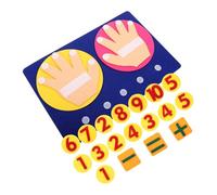 SUPVOX Juguete Matemático para Contar Dedos Juguete De Aprendizaje De Números Material Manipulativo Matemático para Actividades De Aprendizaje Preescolar