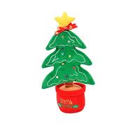 SUPVOX Juguete Navideño Bailarín con Luces y Voz para Muñeco de Peluche Cantarín y Parlante Decoración Festiva de Navidad y Divertido para Hogar