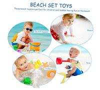 SUPVOX Juguetes de Playa para Cubo Pala y Camión Volquete Kit de Arena Exterior Infantil Divertido de Verano para Niñas y Color Amarillo Castillo