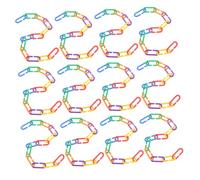 SUPVOX Juguetes Educativos para Niños y Loros Ganchos Clips En Forma De c Plástico Multicolor 400 Piezas Montables para Jaulas y Desarrollo Cognitivo