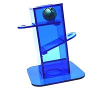 SUPVOX Juguetes para Loros Interactivos Campana, Entrenador De Búsqueda De Alimento para Aves, Juguete De Torre Azul para Desarrollo De Inteligencia, Adecuado para Periquitos y Agapornis