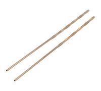 SUPVOX Kit de 2 Palillos Chinos Pelo de Cobre Dorado, Accesorios DIY para Manualidades y Estilo Retro, Obsequio Adecuado para Mujeres y Amantes