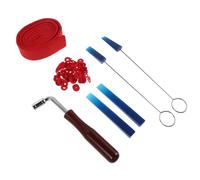 SUPVOX Kit de Afinación de Piano Profesional 6 Piezas Azul con 90 Tiras de Fieltro, Llave y Palanca Ergonómica para Sintonización Precisa, Reducción de Resonancia y Mantenimiento