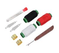 SUPVOX Kit de Agujas de Coser a Mano 34 Piezas Agujas Ojo Grande, Acero Inoxidable, Hilo Multicolor y Descosedor, Portátil para Costura, Bordado y Reparación en Manualidades y Bricolaje