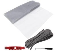 SUPVOX Kit de Herramientas para Reparación de Mosquiteros de Ventana Rodillo Estriado y Gancho, Accesorio Pp para Mantenimiento y Reemplazo DIY de Pantallas