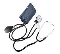 SUPVOX Kit de máquina de esfigmomanómetro de manómetro con monitor de presión arterial manual con estetoscopio para estudiantes de escuela en casa que viajan