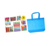 SUPVOX Kit de Matemáticas con Manipulativos de Fracciones Figuras Geométricas y Cubos Juego Educativo Portátil con Caja Organizadora para Preescolar y Primaria