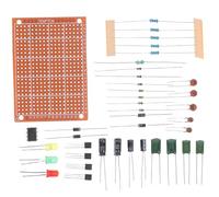 SUPVOX Kit de práctica de Soldadura electrónica para Principiantes con componentes Variados, Placa de Pruebas y arnés de cableado para proyectos DIY y experimentos educativos