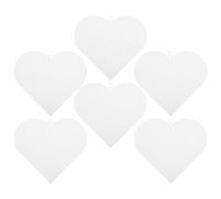 SUPVOX Láminas de Malla Plástica para Hacer Bolsos 6 Piezas Corazón 16,8 Cm Lona Plástica para Manualidades Bordado Crochet Punto Cruz Accesorios para Ganchillo