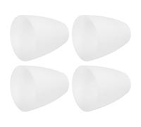 SUPVOX Lámpara Instalación Rápida 4 Pantallas de Plástico Blanco Boca Plana y Orificio de 30mm Diseño Simple para Portalámparas E14 para Salones y Estudios