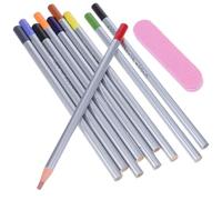 SUPVOX Lápices para Cerámica de 10 Colores Set de 12 Piezas para Esmaltado bajo Cubierta Lápices de Detalles Precisos para Pintar y Decorar Cerámica Artesanal