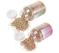 SUPVOX Lecho Floral para Hámsteres y Pequeños Animales Virutas Perfumadas Antiestrés 2 Frascos de 600 Ml Aroma a Manzana Verde y Rosas Adecuado para Jaulas y Hábitats de Conejos