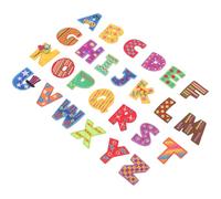 SUPVOX Letras Bordadas para Planchar en Parches de Tela, 26 Piezas para Reparar y Decorar Chaquetas, Bolsos y Prendas de Cuero