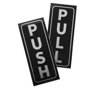 SUPVOX Letrero Adhesivo para Puerta Corrediza de Vidrio, Señal Indicadora Push Pull, 2 Piezas Autoadhesivas para Oficina y Comercio, Fácil Instalación, Diseño Profesional y Duradero