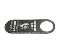 SUPVOX Letrero Colgante de Puerta de Baño Reversible de Cuero Pu Doble Cara Texto No Molestar Favor, Pase para Oficina, Restaurante y Uso Comercial