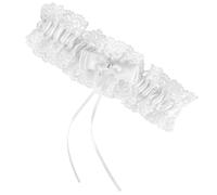 SUPVOX Liga de Encaje Color Marfil Lazo para Novia, Anillo Elástico para Pierna, Liga Nupcial Femenina para Bodas y Fiestas, Accesorio Clásico Cómodo para Damas de Honor