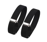 SUPVOX Ligas Elásticas Ajustables para Mangas de Camisa 2 Pares Brazaletes Unisex de Poliéster Negro Correas para Brazo Antideslizantes Ideales para Deportes y Actividades al Aire