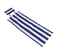 SUPVOX Lona de Repuesto para Sillón Plegable Exterior con Almohada Integrada, Tela Transpirable Azul y Rayas Claras, Resistente para Reparación de Muebles de Patio y Sillas de Playa, Uso