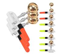 SUPVOX Luces de Alarma Alarma de Pesca LED 10 Piezas 5 Rojas 5 Verdes para Cañas Accesorios de Pesca Nocturna Campana Indicadores de Mordida Sensibles Resistentes en Exterior