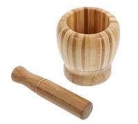 SUPVOX Machacador de Ajo y Molinillo de Especias de Bambú Amarillo para Cocina, Material Sintético, Diseño Funcional y Decorativo para Cocinar