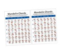 SUPVOX Mandolin Chord Chart Large Plate Paper Exercise Diagram Practice Guide For Students And Teachers