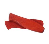 SUPVOX Mango para Cuchillo de Cocina Asiático de Madera de Palo Rojo sin Perforación, Accesorio de Repuesto 4 Pares de Remaches, Agarre Ergonómico para Uso en Cocina Profesional