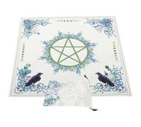 SUPVOX Mantel para Juegos de Tarot de Tela de Escritorio de Astrología Verde de Terciopelo, Antideslizante y Ligero, Bolsa de Tela para Cartas, Accesorio Portátil para Adivinación