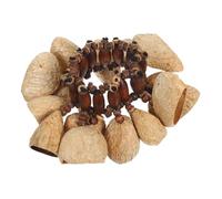 SUPVOX Maracas Sonajeros y Diseño Artesanal de Percusión Portátil Sonido Claro Pulsera Tribal Africana de Cáscaras de Nuez para Yoga y Viaje